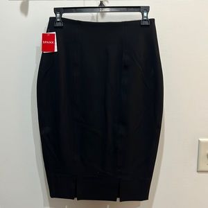 Spanx black skirt.